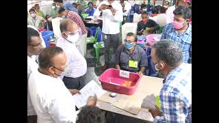 ZPTC MPTC Counting  Election observer  visits ARTS College Srikakulam on dt;19 09 2021