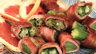 培根鮮蔬捲食譜｜下酒菜也可以當便當菜【COOKY家常菜系列】Bacon Wrapped Ladyfingers and Celery Rolls