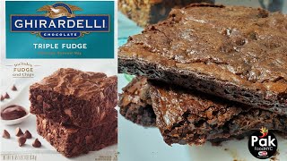 Ghirardelli Chocolate Triple Fudge Brownie | PakFoodNYC