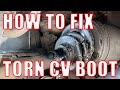 How to fix a bad CV Joint boot - How to repair a hole in your CV Joint Rubber Boot