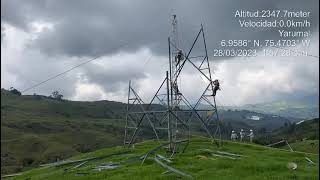 Procedimiento de desmontaje de estructura línea Yarumal-Ituango a 110 kV