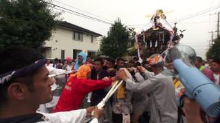 平成28年 平塚 三嶋神社 例大祭「須賀まつり」本社大神輿と中古神輿の渡御。