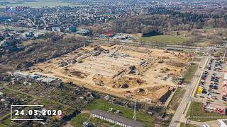 IKEA SZCZECIN - Jak powstawał sklep? TIMELAPSE z budowy sklepu IKEA w Szczecinie. 4k z drona