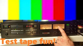 Sony SLO1700 Betamax - Making a test tape