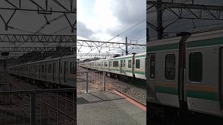 [良い音] 東海道線 E231系  大船駅 高速入線 ジョイント音 / Tōkaido line train at Ōfuna station