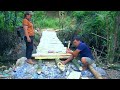 Together build a strong and sturdy wooden bridge - Strive for a good life