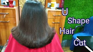 U Shape Haircut// U Haircut// how to cut U shape haircut.
