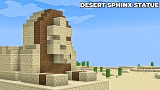 Minecraft : How To Build A Desert Sphinx Statue In 1.19