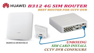 HUAWEI B312 4G 2s LTE Wireless SIM card Router, Best 4G sim router for CCTV DVR