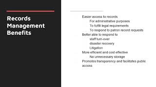 What is Records Management and why should I do it?