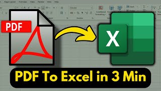 How To Copy, Convert PDF Table to excel Without Any Losing Quality and Formatting