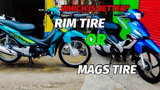 ALIN ANG MAGANDANG BILHIN NA MOTOR MAGS TYPE O SPOKE RIM TIRE? SMASH 115 FW110D VS SMASH 115 DISCMAG