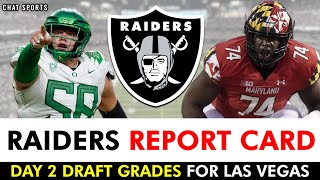 Raiders Draft Grades For Day 2 On Jackson Powers-Johnson & Delmar Glaze | 2024 N