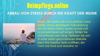 abbau von stress durch die kraft musik