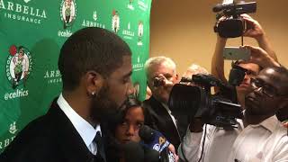 Kyrie Irving explains emotions after Gordon Hayward's injury | Boston Celtics