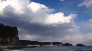 ウェザーリポート動画0311「冬空」@岩手県久慈市久慈湾14:50頃