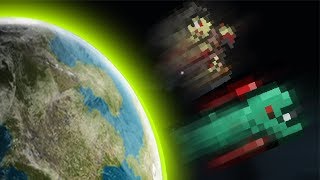Terraria: Max Knockback Weapons Vs Lightest Monster!!