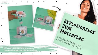 Muttertagsgeschenk basteln | DIY Geschenkbox zum Muttertag selber machen | mini-presents