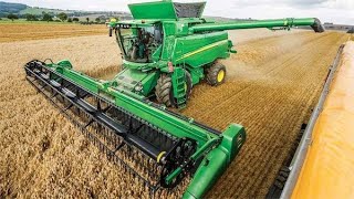 कबांईन मशीन से गेहूँ की कटाई |   Live Wheat Harvesting  with Combine Machine | Wheat Harvesting