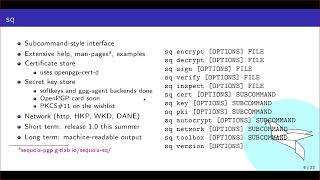 Sequoia PGP, sq, gpg-from-sq, v6 OpenPGP, and Debian