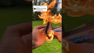 Burning money ? 💸 #magic #gadget #mywallet #wallet