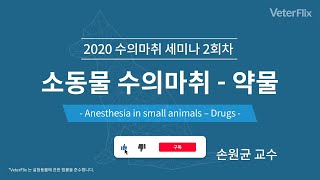 [베터플릭스]소동물 수의마취 - 약물(Anesthesia in small animals – Drugs)_강의