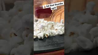 Which is better? freshly popped or Microwaved Bagged popcorn? #shorts #satisfying #youtubeshorts