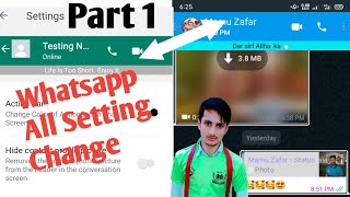 GB whatsapp all settings reset & GB whatsapp latest  features uses and GB whatsapp chat settings