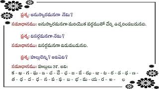 తెలుగు వ్యాకరణము -  Telugu Grammar questions and answers