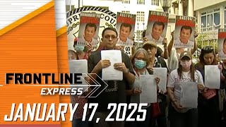 FRONTLINE EXPRESS LIVESTREAM | January 17, 2025 | 2:30PM