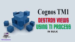 IBM Cognos TM1 Tutorial : TI Process - Destroy View Dynamically In Bulk - NO MUSIC