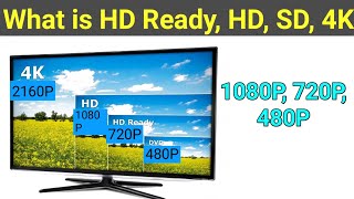 What is HD Ready, Full Hd, Sd, 4k and 1080P, 720P TV