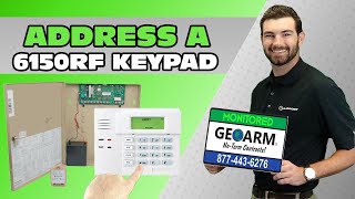 How to Address a Honeywell Wired Keypad 6150rf?