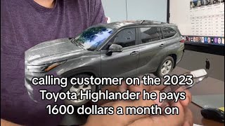 Toyota Dealership Scams customer‼️IMAGINE PAYING $1600 a month for a Base Toyota Highlander!