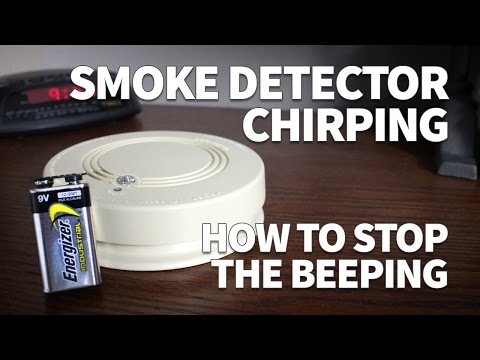 Smoke Detector Chirping – How to Stop the Beeping and Change Battery in a Hard Wired Smoke Detector Smoke Detector Chirping – How to Stop the Beeping and Change Battery in a Hard Wired Smoke Detector