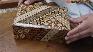 Amazing Ancient Technology of the Beautiful Japanese Hakone Marquetry - Woodworking Skillful