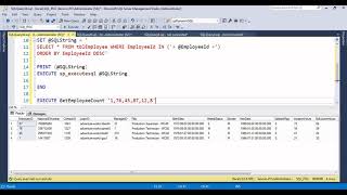 Microsoft SQL Server Development Part 7 : Dynamic SQL 2 in SQL Server