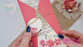 Invitatie pentru nunta cod 724 💌 Invitatii Nunta Deosebite 💝 Modele Invitatii de Nunta-Lux.ro