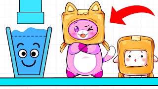 FOXY, BOXY & ROCKY Try To Solve These HARD PUZZLES In HAPPY GLASS! (FUN MOBILE GAME!)