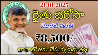 Ap రైతన్నలకు రైతు భరోసా 8,500/- జమ ఈ తేదిన ఖాతాలకు |Ap raithu schemes