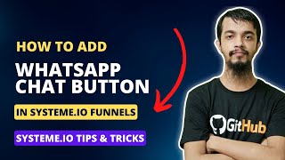 How to add WhatsApp Chat button in Systeme.io Funnels 👉 Systeme.io Tutorial