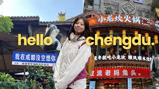 CHENGDU VLOG 🇨🇳 | mala hot pot 🥘 , shopping 🛍️ , pandas 🐼 , waterfall and mountain view 🏔️