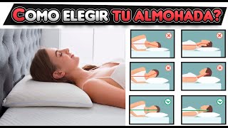 ¿COMO ELEGIR ALMOHADA? ¿VISCOELASTICA vs LATEX vs FIBRA?