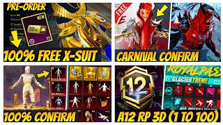 FREE X-suit Pre order Trick | New Mummy Suit |X-suit Carnival Release date | A12 Royal pass 3D Leaks