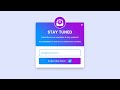 How To Make A Popup Using HTML CSS & JavaScript On Website | Newsletter Modal Box in HTML Website