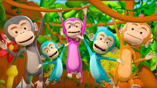 Five Little Monkeys | Kindergarten Nursery Rhymes for Kids by Little Tree House