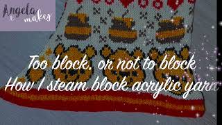 Angela Makes Knitting Tips: to block or not to block