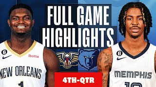 Memphis Grizzlies vs. New Orleans Pelicans Highlights 4th-Qtr HD | Dec 19, 2023 | 2023-24 NBA Season