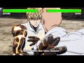 Saitama VS Genos With Healthbars | One Punch Man