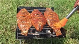 Ultimate Fish Barbecue - Catch N Cook - Cooking Sweet and Spicy Fish Barbecue from Scratch